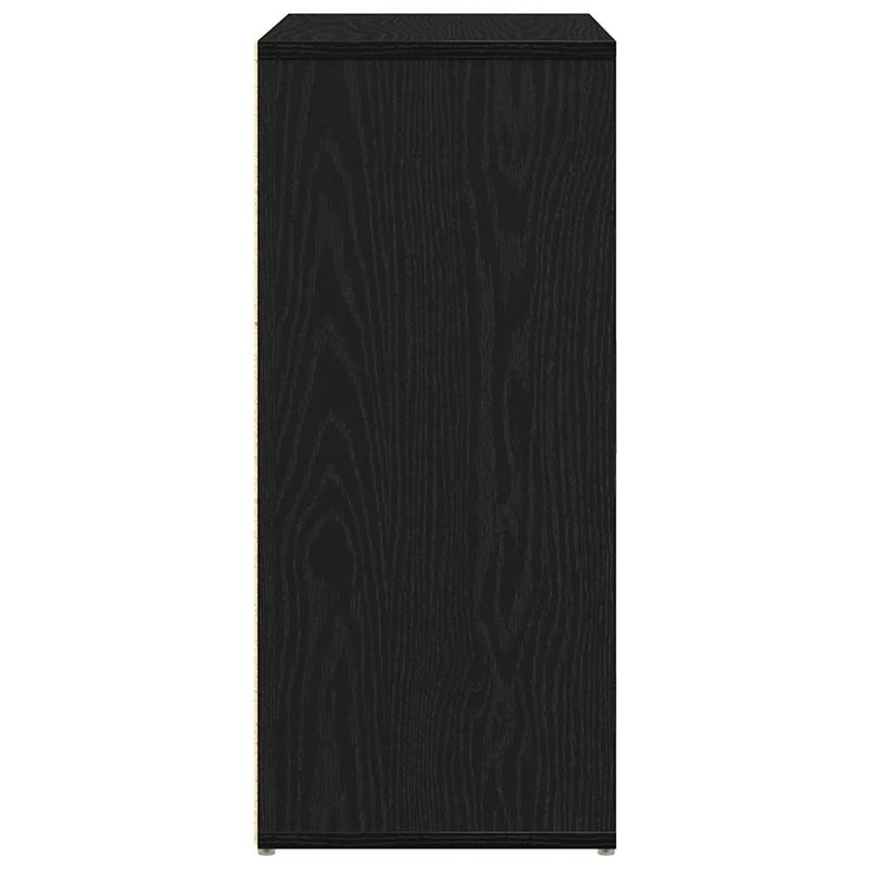 vidaXL fekete tölgy színű szerelt fa tálalószekrény 60 x 31 x 70 cm