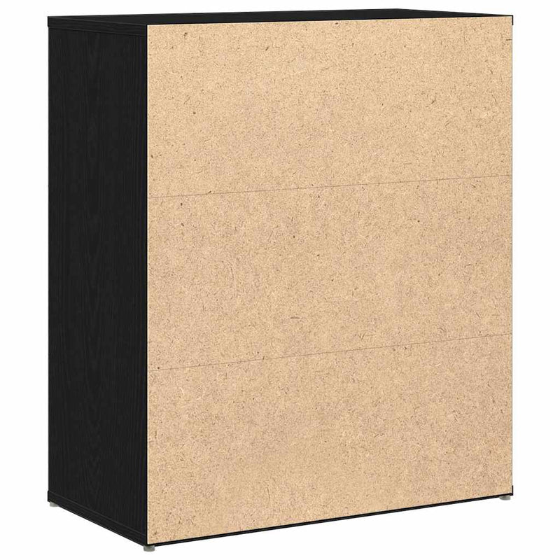 vidaXL fekete tölgy színű szerelt fa tálalószekrény 60 x 31 x 70 cm