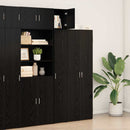 vidaXL Fali szekrény Fekete tölgy 30 x 42.5 x 39.5 cm Faanyag