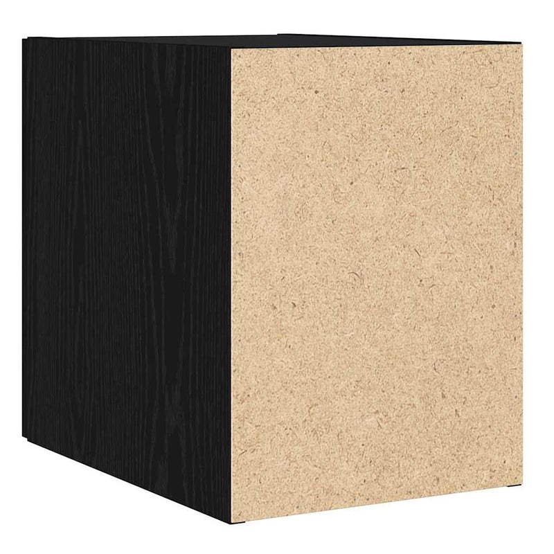 vidaXL Fali Szekrény Fekete Tölgy 30x42.5x40 cm Szerelt Fa