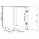 vidaXL Fali szekrény Fekete tölgy 30 x 42.5 x 39.5 cm Faanyag