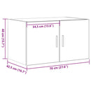 vidaXL Fali Szekrény Régi fa 70 x 42.5 x 40 cm Faanyag