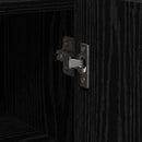 vidaXL Oldalfal Fekete tölgy 45 x 35 x 75 cm Faanyag