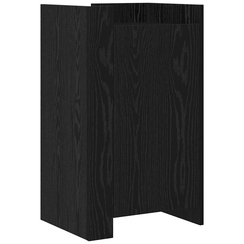 vidaXL Oldalfal Fekete tölgy 45 x 35 x 75 cm Faanyag