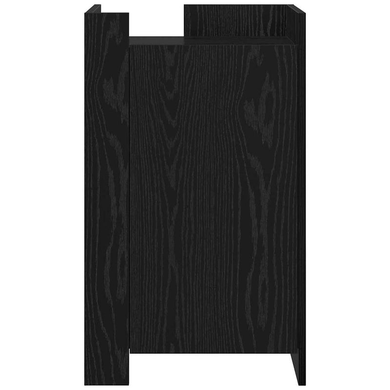 vidaXL Oldalfal Fekete tölgy 45 x 35 x 75 cm Faanyag