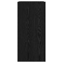 vidaXL Oldalfal Fekete tölgy 45 x 35 x 75 cm Faanyag