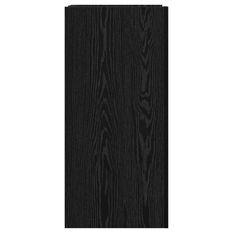 vidaXL Oldalfal Fekete tölgy 45 x 35 x 75 cm Faanyag