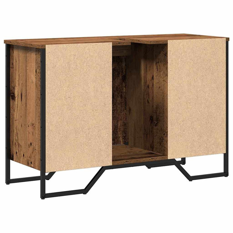 vidaXL Mosdókagyló Szekrény tárolóval Öreg fa 91 x 35 x 60 cm Faanyag