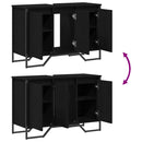 vidaXL Mosdókagyló Szekrény Egyéb Fekete tölgy 91 x 35 x 60 cm Faanyag