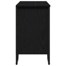 vidaXL Fürdőszobai mosdószekrény Fekete tölgy 91 x 35 x 60 cm Faanyag