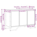 vidaXL Fürdőszobai mosdószekrény Fekete tölgy 91 x 35 x 60 cm Faanyag