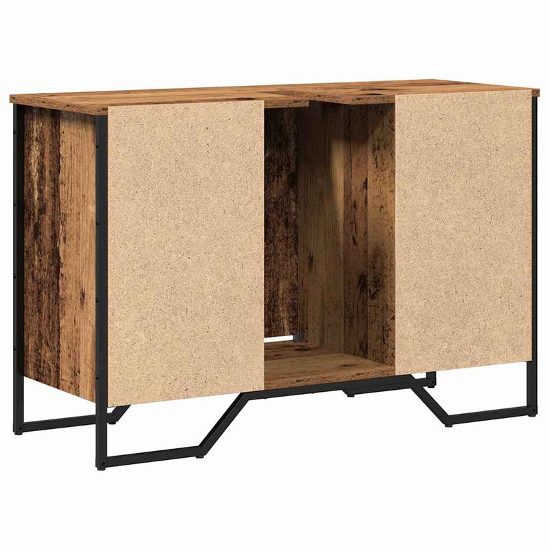 vidaXL Mosdószekrény polcokkal Egyéb Öreg fa 91 x 35 x 60 cm Faanyag