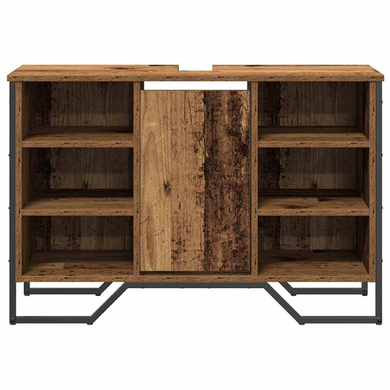 vidaXL Mosdószekrény polcokkal Egyéb Öreg fa 91 x 35 x 60 cm Faanyag