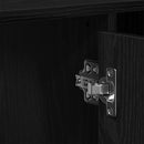 vidaXL Fürdőszobai mosdószekrény Fekete tölgy 91 x 35 x 60 cm Faanyag