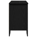 vidaXL Fürdőszobai mosdószekrény Fekete tölgy 91 x 35 x 60 cm Faanyag