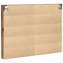 vidaXL Kiállító szekrény polcokkal Öreg fa 100 x 8,5 x 75 cm Faanyag