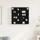 vidaXL Kiállító szekrény Fekete tölgy 60 x 8,5 x 58 cm Faanyag