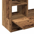 vidaXL Falra szerelhető íróasztal Régi fa Faanyag 105 x 48 x 75 cm