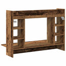 vidaXL Falra szerelhető íróasztal Régi fa Faanyag 105 x 48 x 75 cm