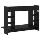 vidaXL Falra szerelhető íróasztal Musta tammi Faanyag 105 x 48 x 75 cm