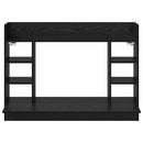 vidaXL Falra szerelhető íróasztal Musta tammi Faanyag 105 x 48 x 75 cm