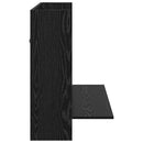 vidaXL Falra szerelhető íróasztal Musta tammi Faanyag 105 x 48 x 75 cm