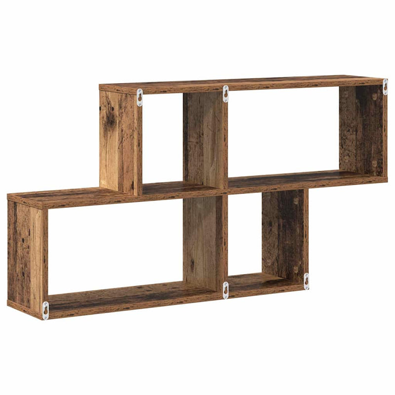 vidaXL Falpolc polcokkal Falra szerelhető Egyéb Barna faszínű