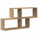 vidaXL Falpolc polcokkal Falra szerelhető Egyéb Barna faszínű