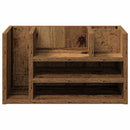 vidaXL Íróasztali rendező Öreg fa 44,5 x 24 x 25 cm Faanyag