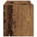 vidaXL Íróasztali rendező Öreg fa 44,5 x 24 x 25 cm Faanyag