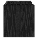 vidaXL Íróasztali rendező Fekete Tölgy 44,5 x 24 x 25 cm Szerelt Fa