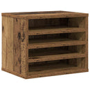vidaXL Íróasztali rendező Öreg fa 36 x 26 x 29,5 cm Faanyag