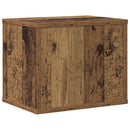 vidaXL Íróasztali rendező Öreg fa 36 x 26 x 29,5 cm Faanyag