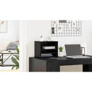 vidaXL Íróasztali rendező Fekete tölgy 36 x 26 x 29,5 cm Faanyag