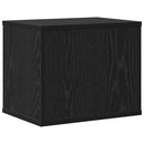 vidaXL Íróasztali rendező Fekete tölgy 36 x 26 x 29,5 cm Faanyag