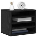 vidaXL Íróasztali rendező Fekete tölgy 36 x 26 x 29,5 cm Faanyag