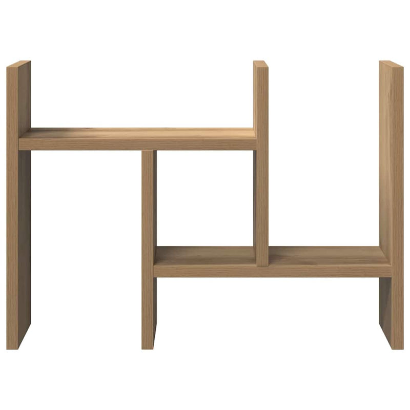 vidaXL Íróasztali rendező kézműves tölgy 34.5 x 15.5 x 35.5 cm Faanyag