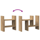 vidaXL Íróasztali rendező kézműves tölgy 34.5 x 15.5 x 35.5 cm Faanyag