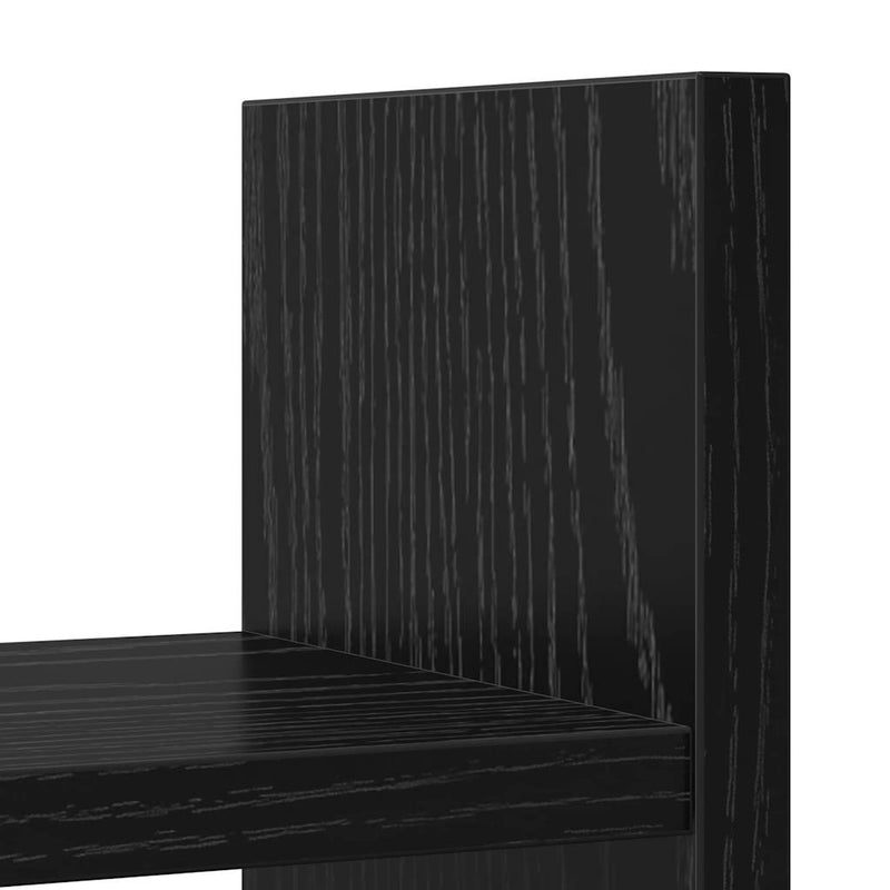 vidaXL Íróasztali rendező Musta tammi 34.5 x 15.5 x 35.5 cm Faanyag