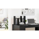 vidaXL Íróasztali rendező Fekete tölgy 50 x 15,5 x 35,5 cm Faanyag