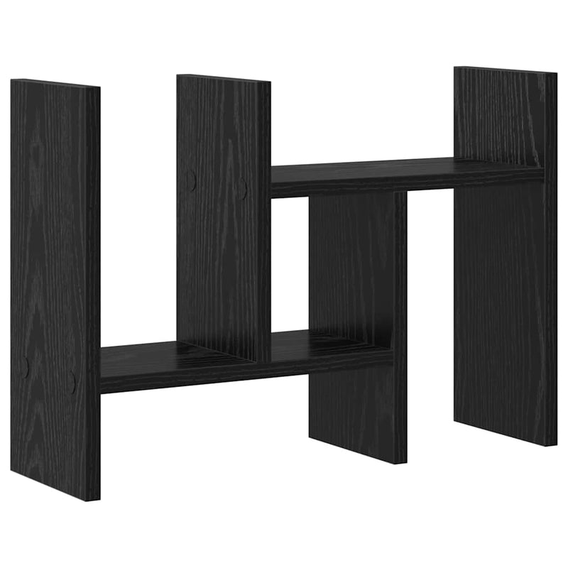 vidaXL Íróasztali rendező Musta tammi 34.5 x 15.5 x 35.5 cm Faanyag