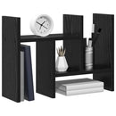 vidaXL Íróasztali rendező Fekete tölgy 50 x 15,5 x 35,5 cm Faanyag