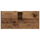 vidaXL Fürdőszoba Székény tárolóval Öreg fa 63 x 29 x 55 cm Faanyag