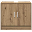 vidaXL Fürdőszoba Székény Artisan tölgy 63 x 29 x 55 cm Faanyag