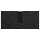 vidaXL Fürdőszoba Székény ajtóval Fekete tölgy 63 x 29 x 55 cm Faanyag