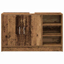 vidaXL Fürdőszoba Székény polcokkal Öreg fa 90 x 29 x 55 cm Faanyag