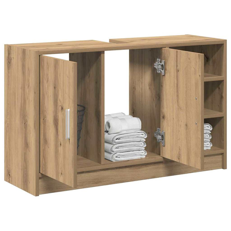 vidaXL Mosdószekrény Artisan tölgy 90 x 29 x 55 cm Faanyag
