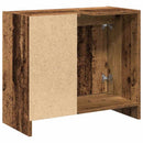vidaXL Fürdőszoba Székény polcokkal Öreg fa 63 x 29 x 55 cm Faanyag
