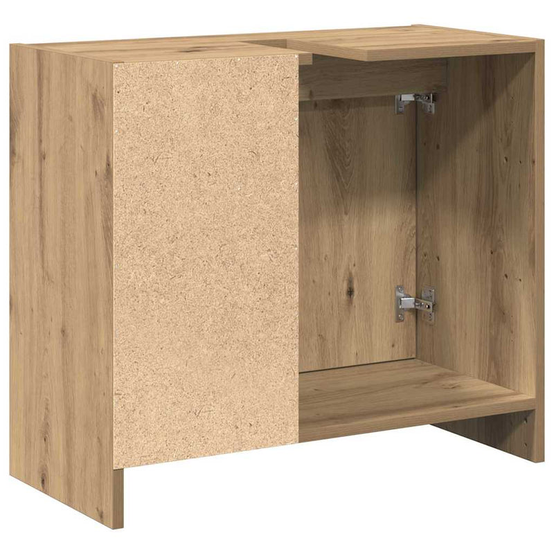 vidaXL Mosdószekrény tárolóval Artisan tölgy 63 x 29 x 55 cm Faanyag