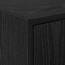 vidaXL Fürdőszoba Székény ajtóval Fekete tölgy 63 x 29 x 55 cm Faanyag